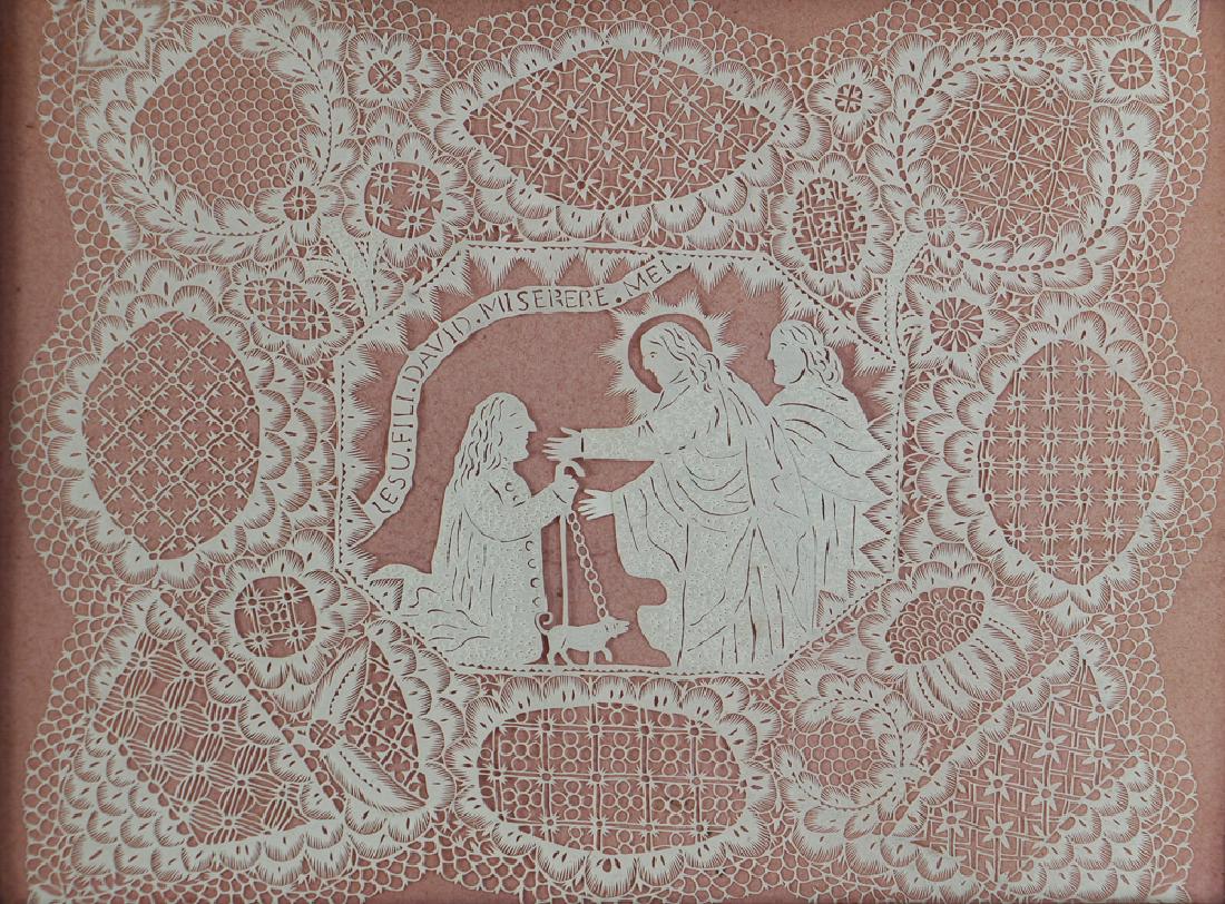 Antique Scissor Work Scherenschnitte Style Cutting (1 of 4)