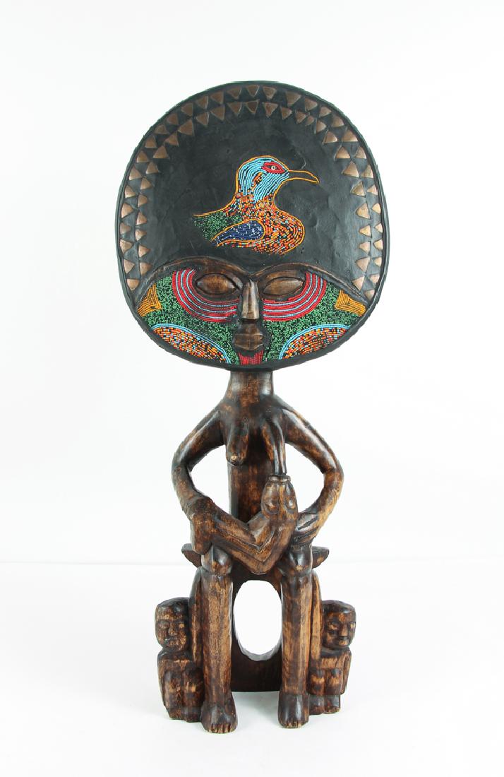 Yoruba culture beaded Breastfeeding Fertility Figure (1 of 8)