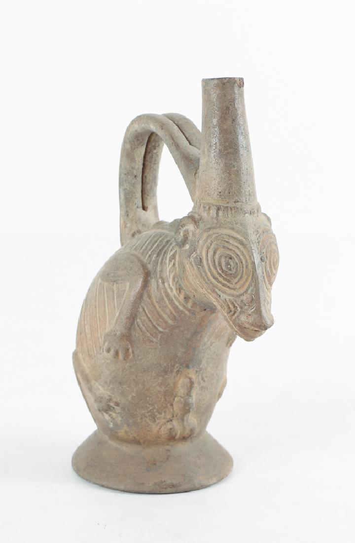 Zoomorphic Spouted Vessel with Bridge Handle (1 of 7)