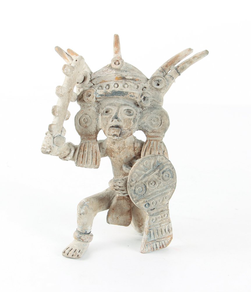 Aztec Figural Clay Reliquary (1 of 9)