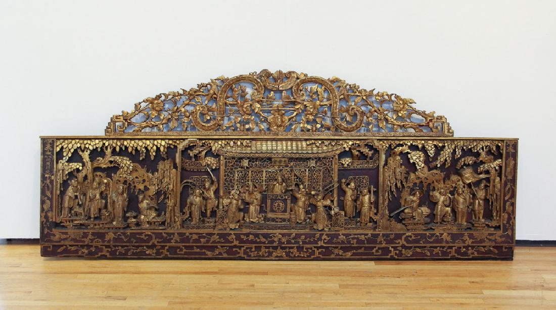 Chinese Carved Gilded Architectural Fragment (1 of 8)