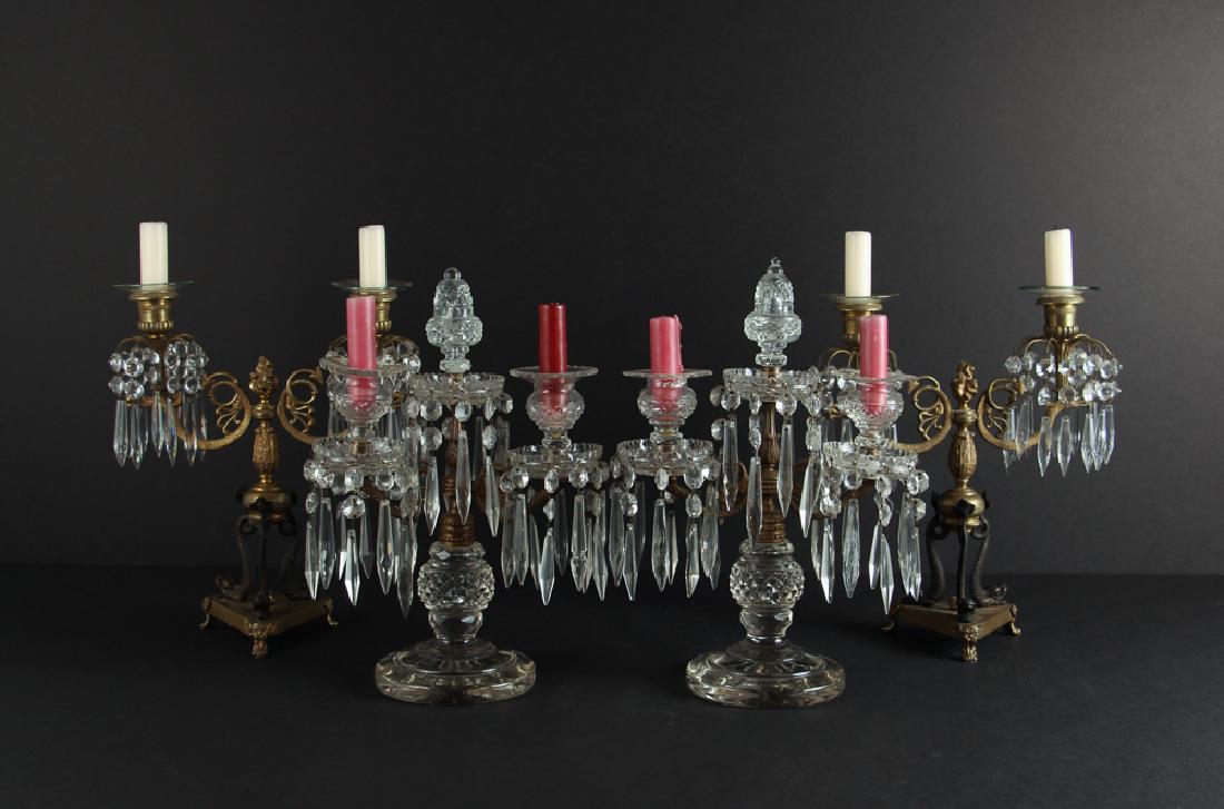 2 pairs of Candelabra, Anglo Irish & Ren Revival (1 of 10)