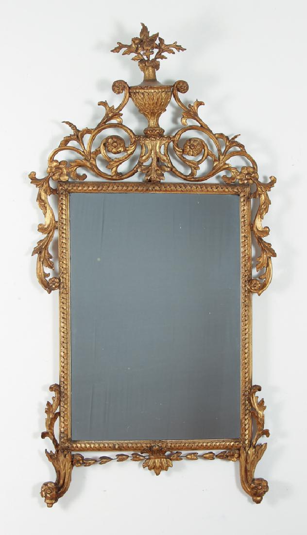 Large Florentine Gilt and Painted Rococo Mirror (1 of 8)