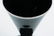 Six Black Glass and Platinum Trim Wine Glasses - 3