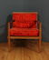 Pair Mid Century Modern Chairs with Finn Juhl Style Arm - 2