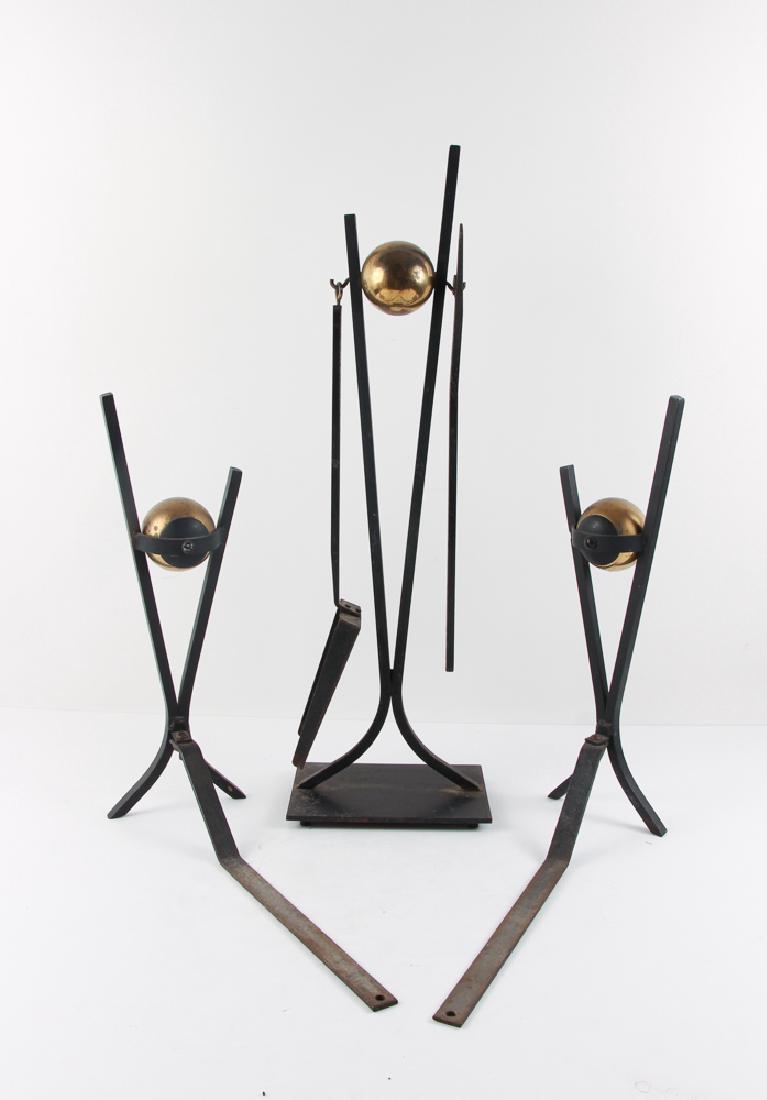 Donald Deskey Andirons and Fireplace Tools (1 of 9)