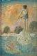 Don W. Lord surrealist ptg. Boy with Fishing Net