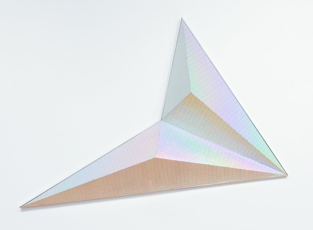 Irene Pasinski Dichroic Plexiglas wall sculpture (1 of 4)