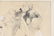 Leonardo Cremonini 1956 drawing Reclining Figures - 4