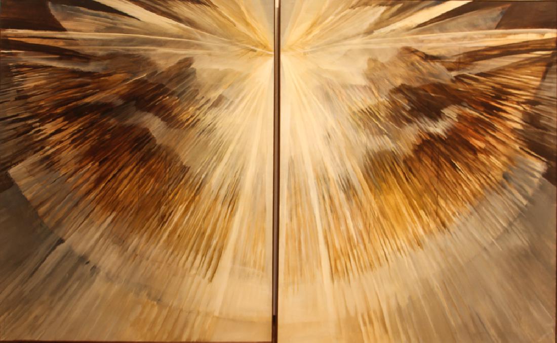 Rochelle Blumenfeld Diptych III Painting (1 of 4)