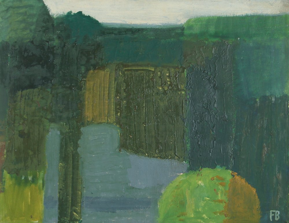 Frits Bruselius painting Gate Near the Sea (1 of 9)