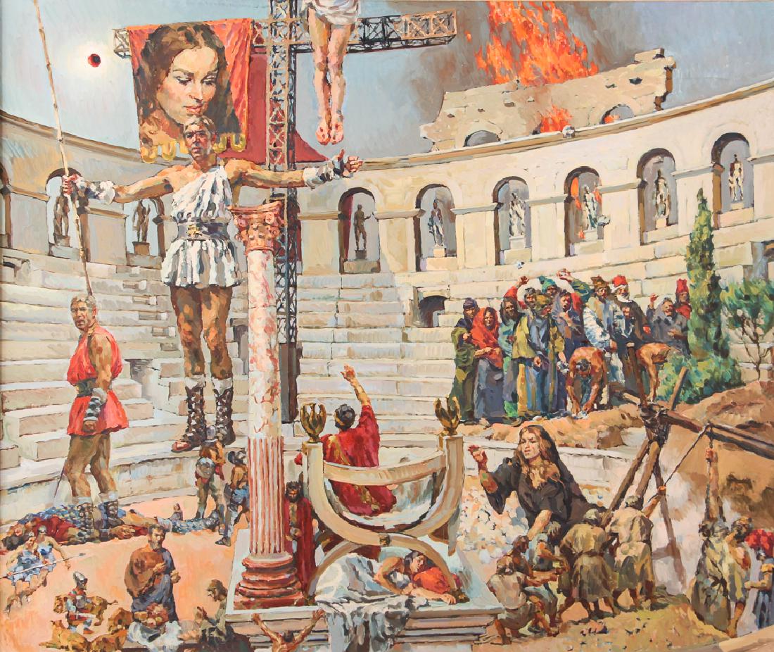 Henry Koerner CBS Series ptg. The Barabbas, 1961 (1 of 6)