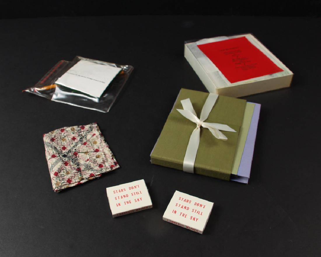 5 Norton Family Christmas, Ackermann, Weiner, Gaskell,: 5 Norton Family Christmas Projects by Lawrence Weiner (2)1991 , Anna Gaskell , Franz Ackermann 2002, Fred Fehlau 1992, May Sun 1990