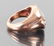 Art Deco/Moderne 14K Gold Diamond Ruby Ring - 3