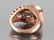 Art Deco/Moderne 14K Gold Diamond Ruby Ring - 4