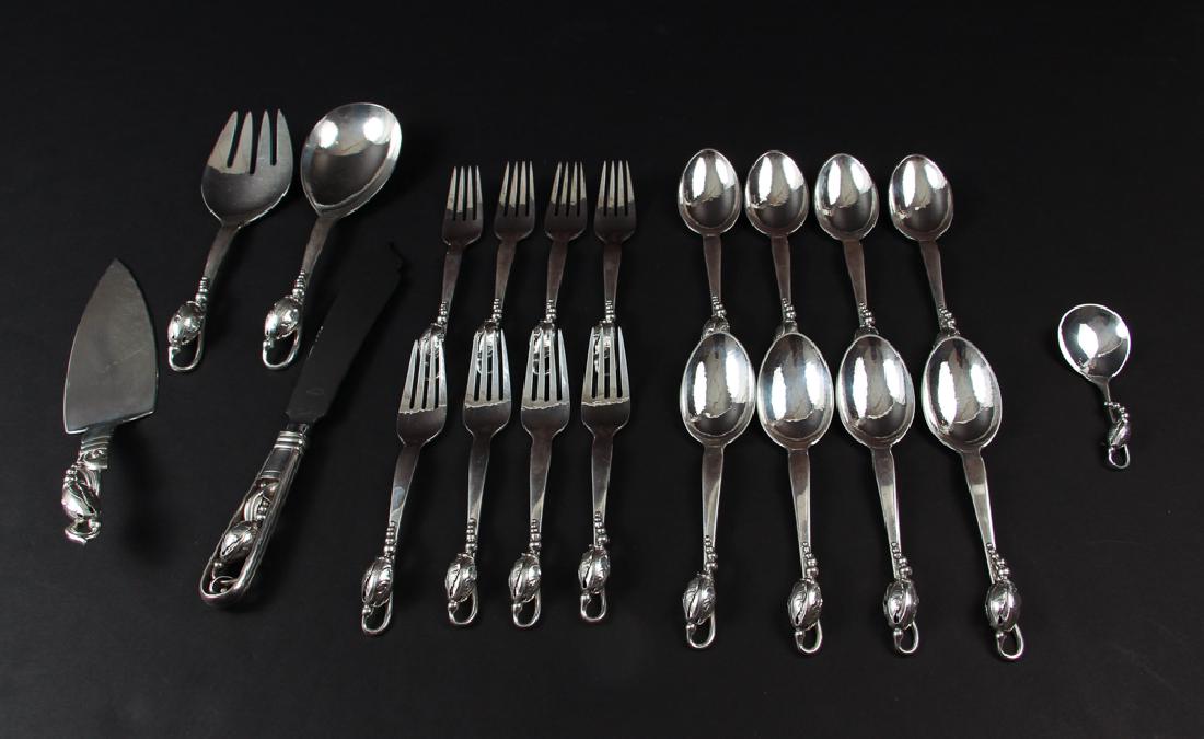 Jensen Blossom Pattern Flatware