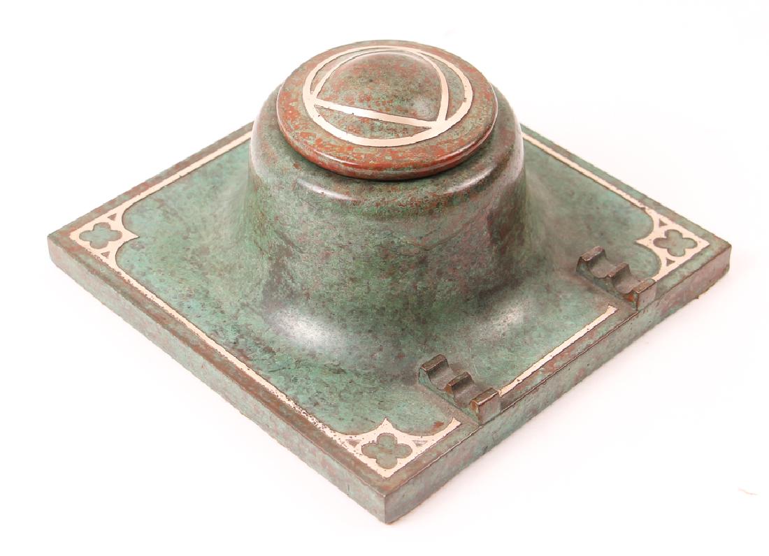 Silver Crest sterling silver, bronze Ink Well (1 of 6)