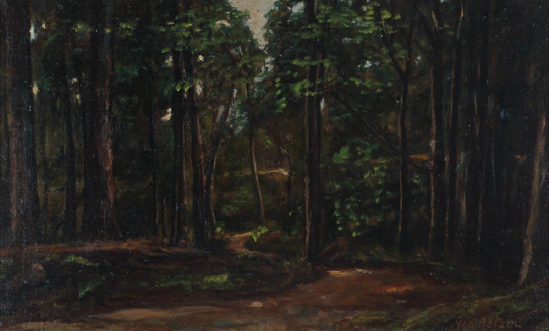 George Hetzel painting The Winding Road through the (1 of 9)