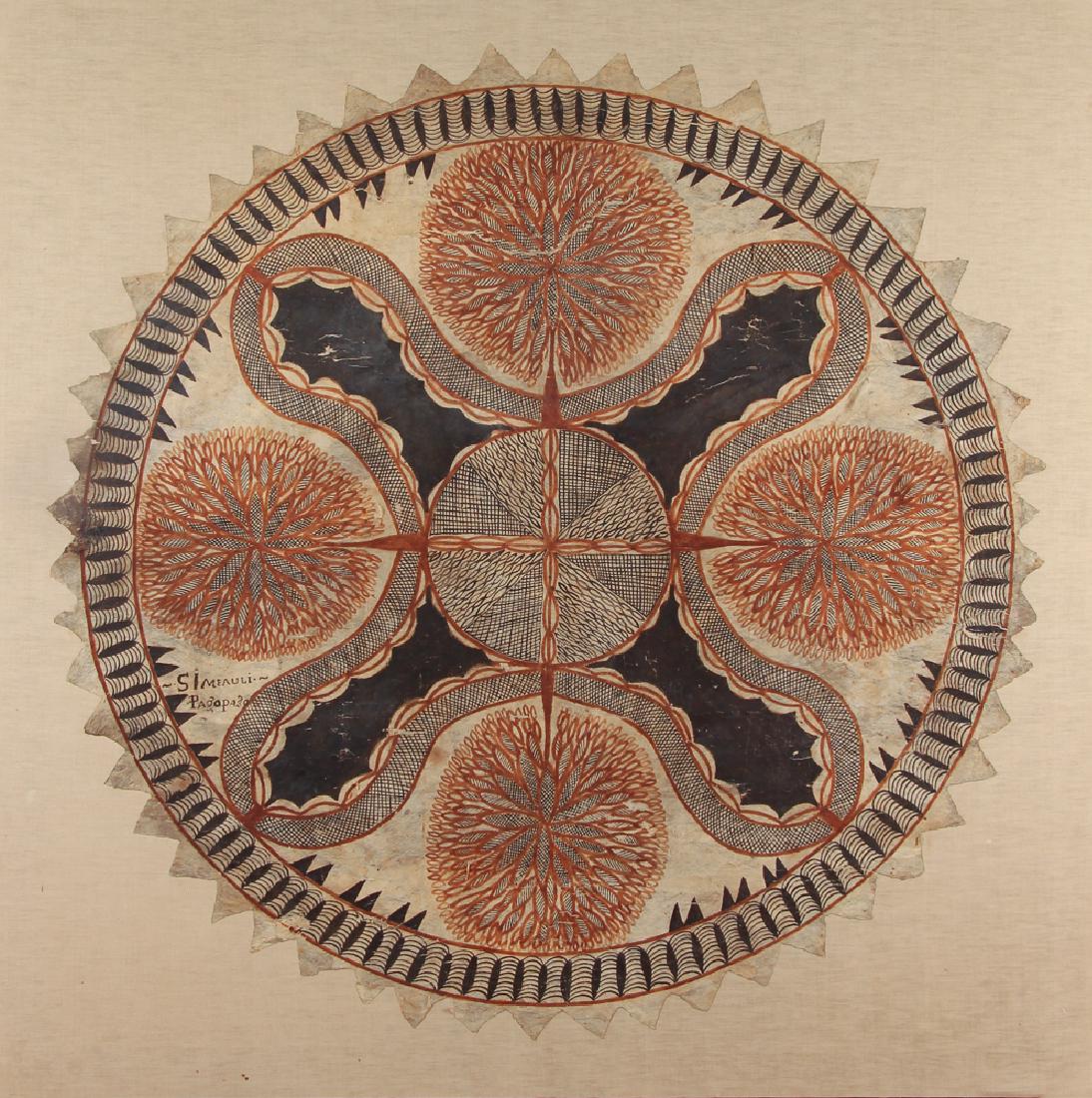 Oceanic or South Pacific Bark Painting Pago Pago (1 of 8)