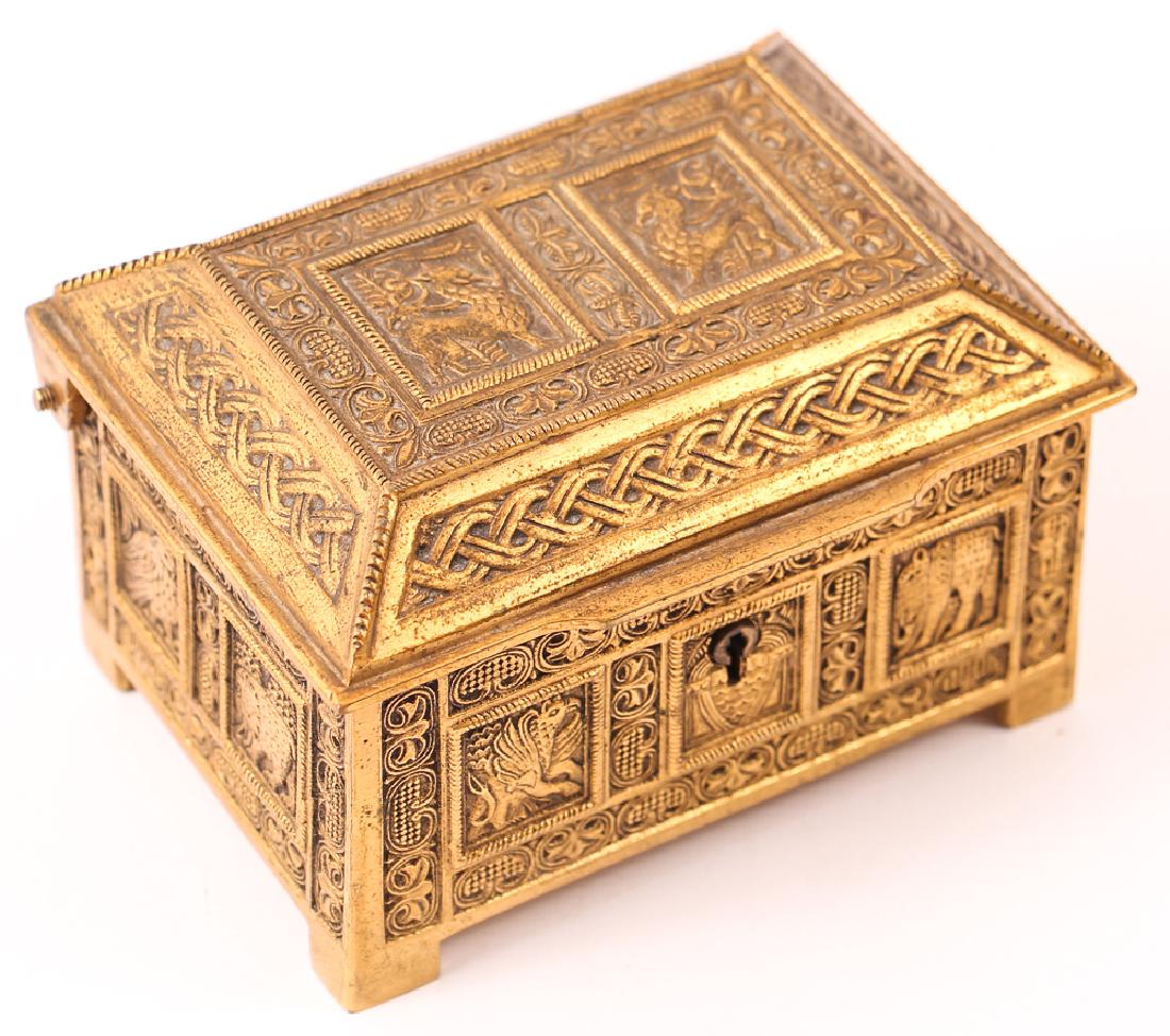 Bronze Indo-Persian Style Reliquary Casket (1 of 6)