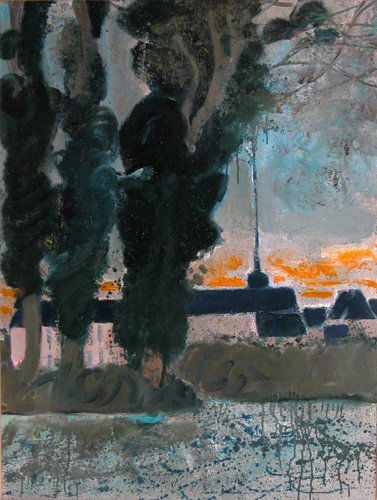 Andre Brasilier le Moulin de Varr: Artist:Brasilier, Andre (French, 1929-2004) Title:le Moulin de Varr Date:1965 Medium:oil on canvas Dimensions:36 x 28.75 inches Description Signature: Signed A.B. 1965 and titled on canvas reverse and