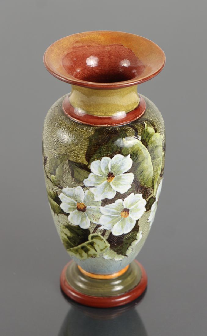 Doulton Lambeth Stoneware Vase in baluster form with (1 of 8)