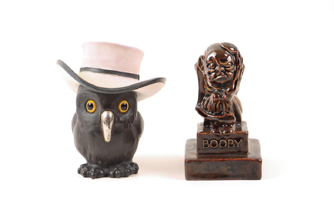 2 Doulton Lambeth Matchholder and Figurine (1 of 9)