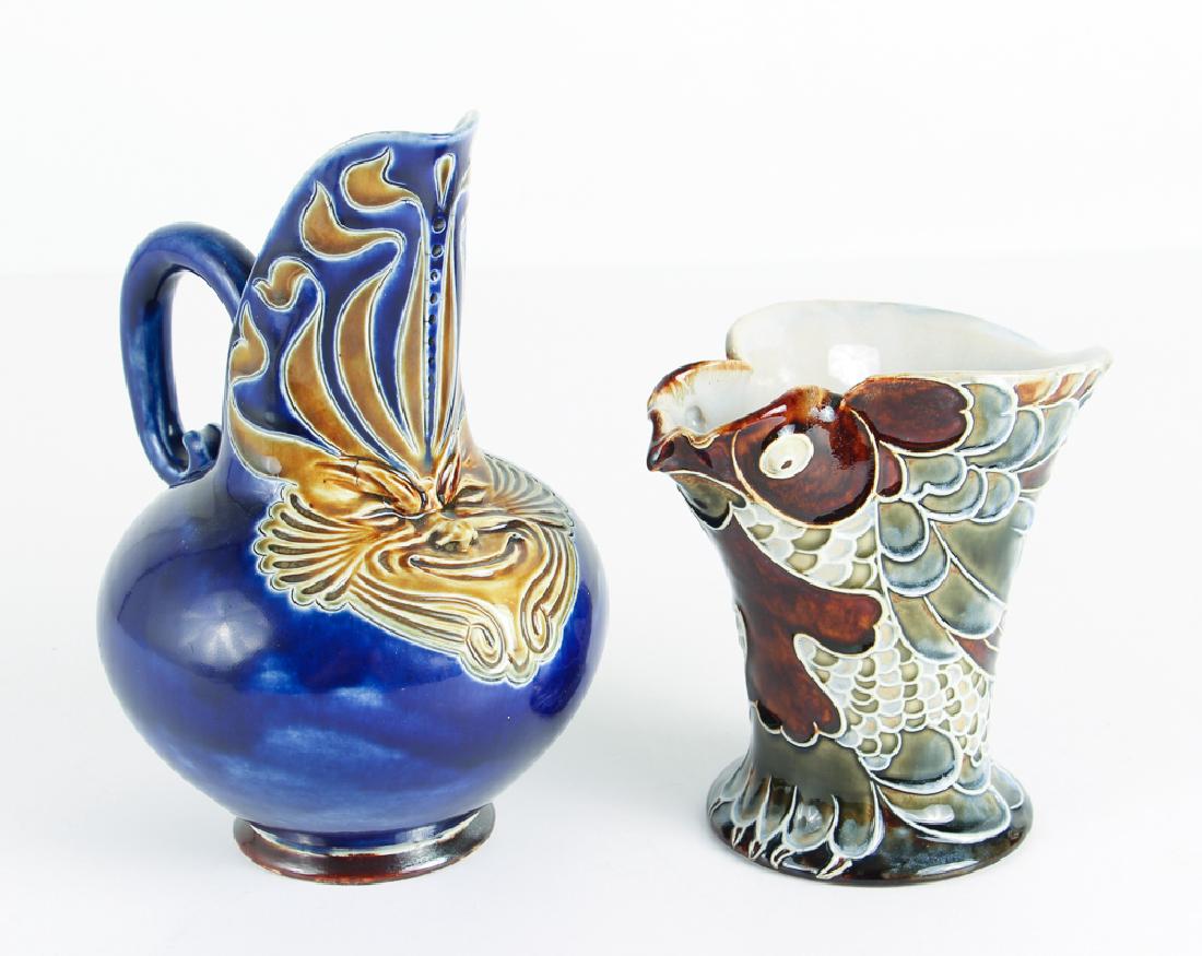 2  Doulton Lambeth pc.s Bird Beaker and Mark Marshal (1 of 6)