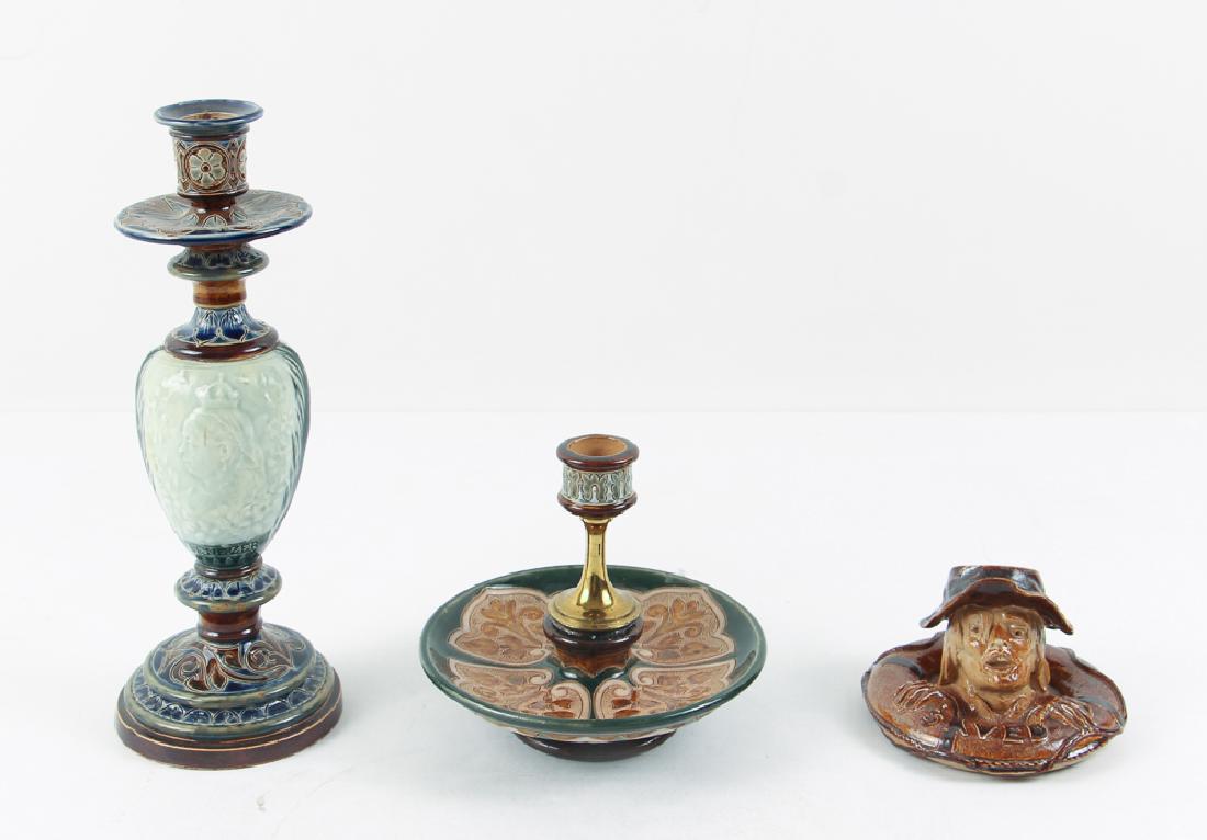 Three pieces of Doulton Lambeth stoneware (1 of 10)