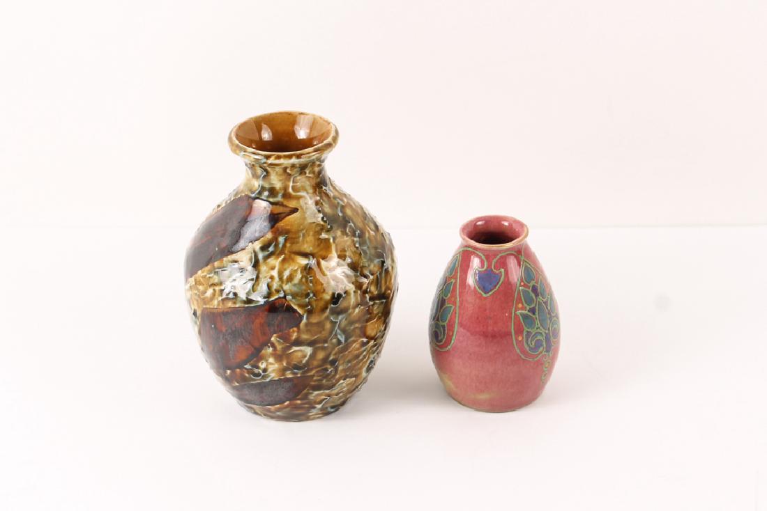 Doulton Lambeth art Nouveau vase by Francis Pope and (1 of 9)