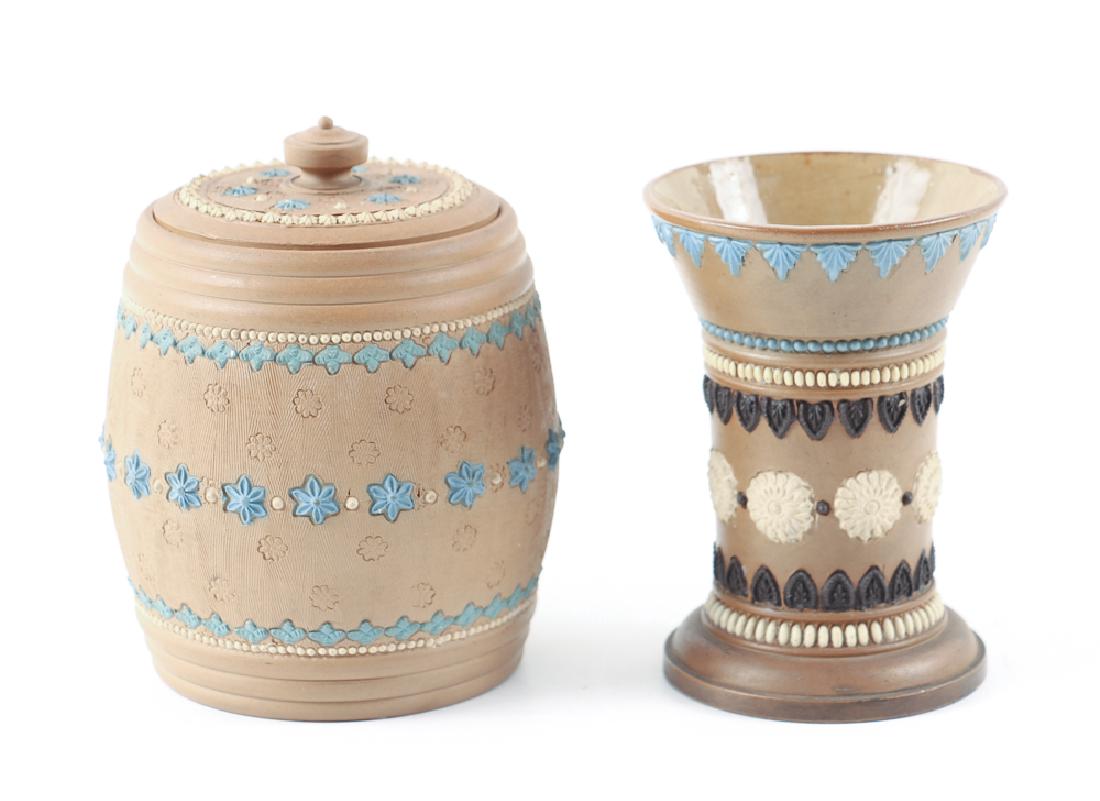 2 Silicon Pc.s Tobacco Jar and small Vase (1 of 10)