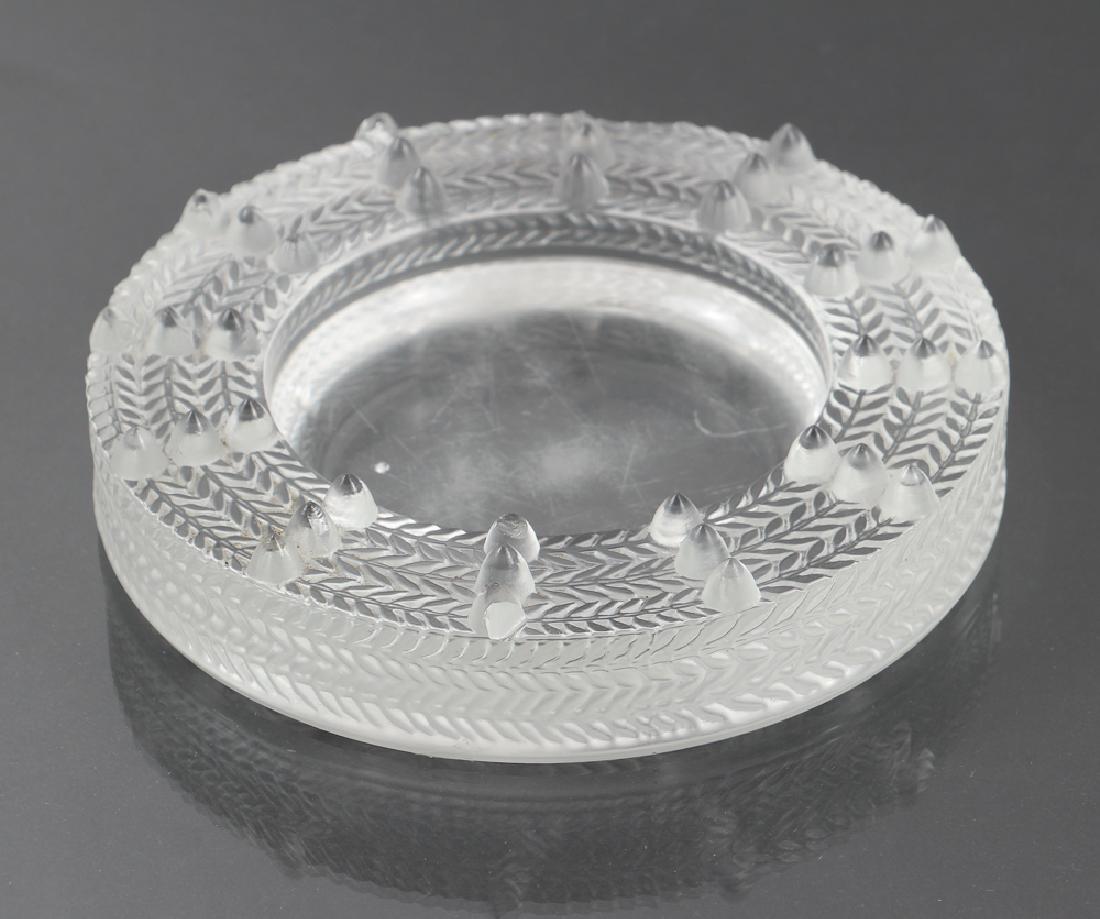 Lalique France Crystal Thorn Ashtray (1 of 5)