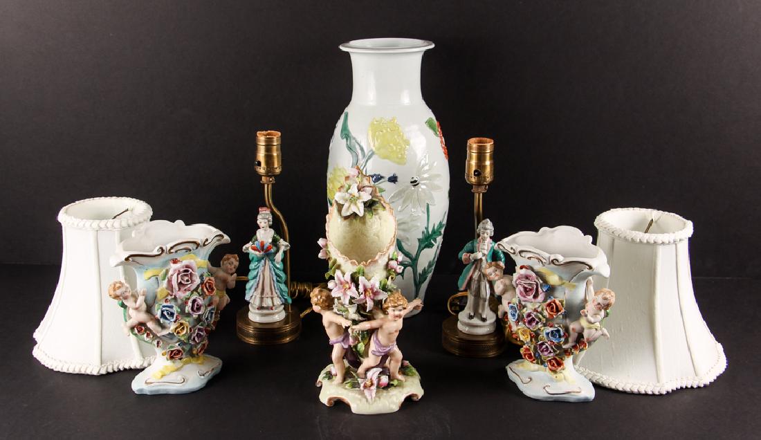 Group of Miscellaneous Porcelain and Pottery Items (1 of 6)