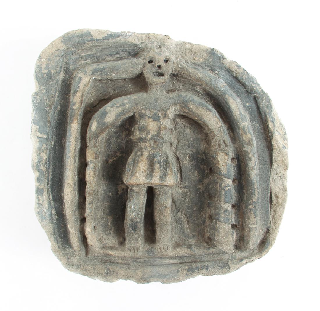 Two Pre Columbian high relief Grave Markers (1 of 4)