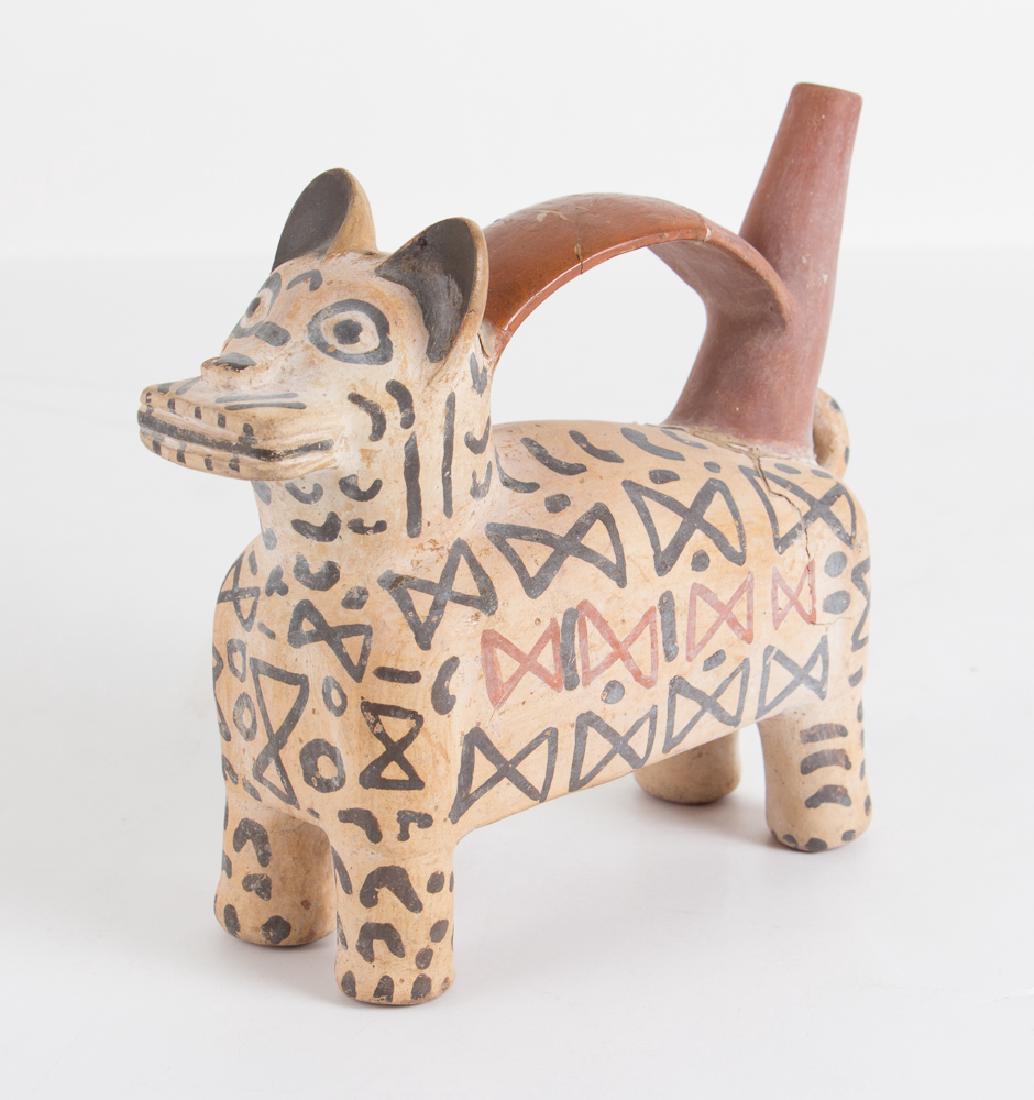 Stirrup Spout Vessel of a Jaguar, Pre Columbian style (1 of 9)