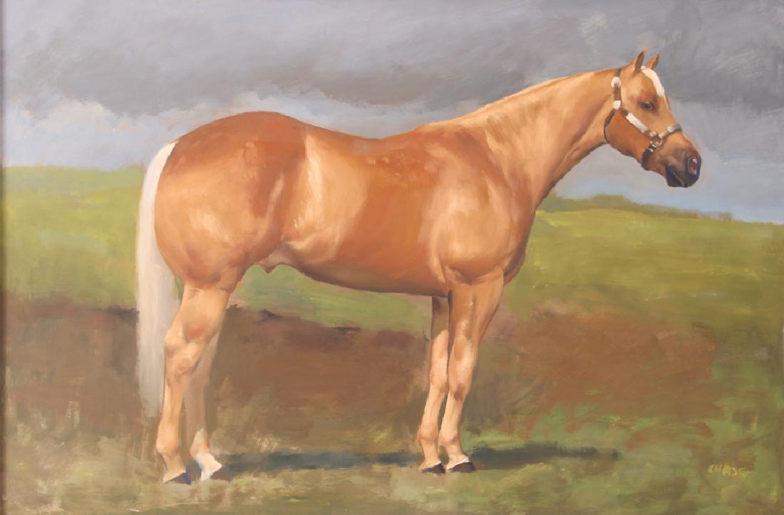 Chase Chen Oil Painting of a Race Horse (1 of 3)