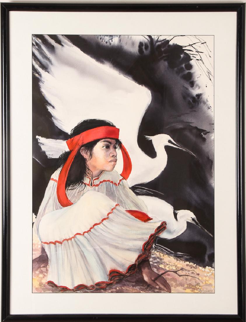 James Denmark Lithograph and Rick Welland Watercolor (1 of 2)