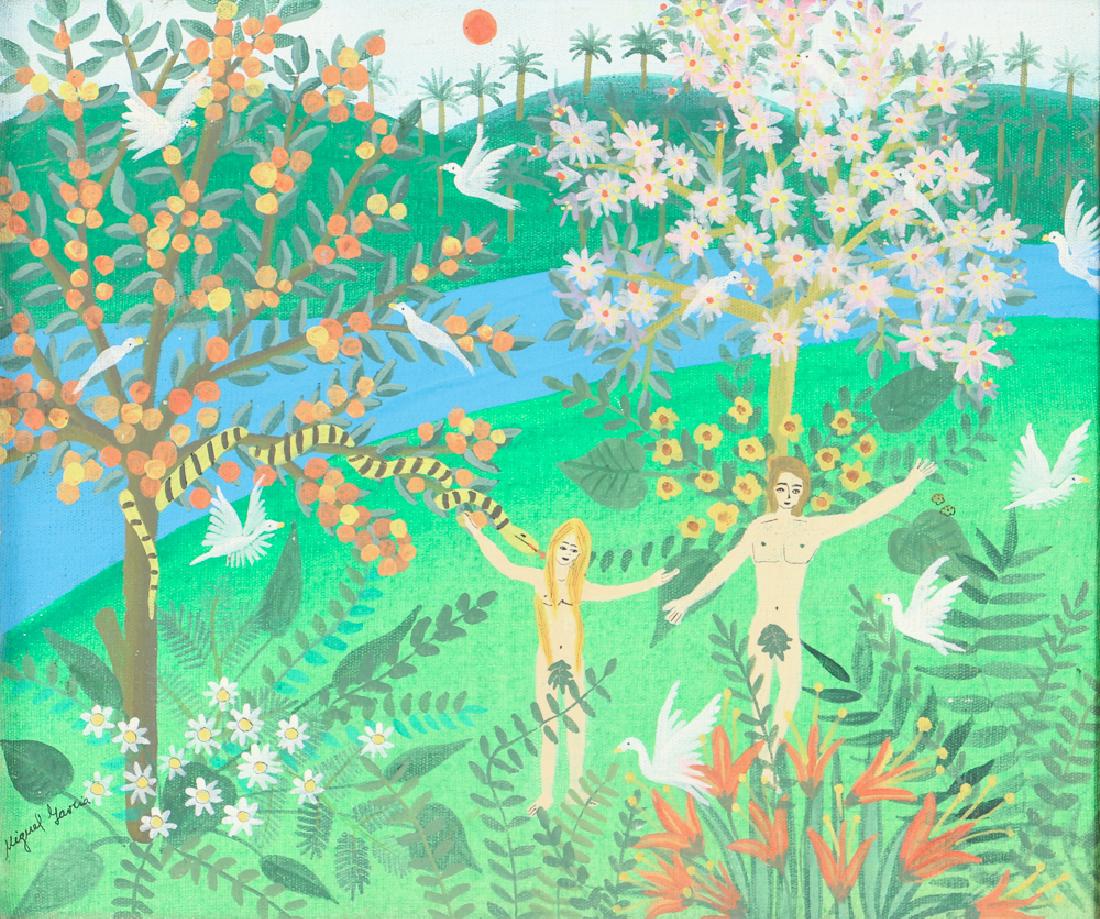 Three Vintage Haitian Painting (1 of 9)