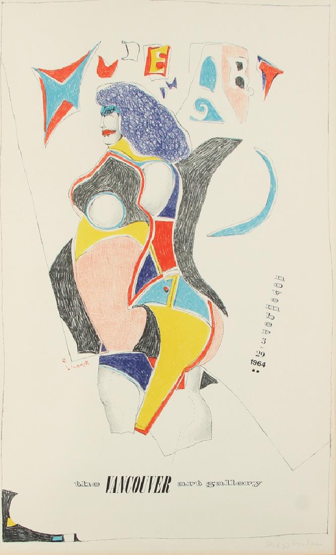 Richard Lindner pencil signed poster 1964 (1 of 7)