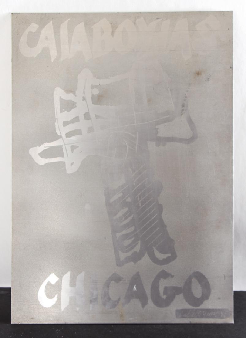 Vintage Modigliani print and Peter Calaboyias Metal Ad (1 of 10)