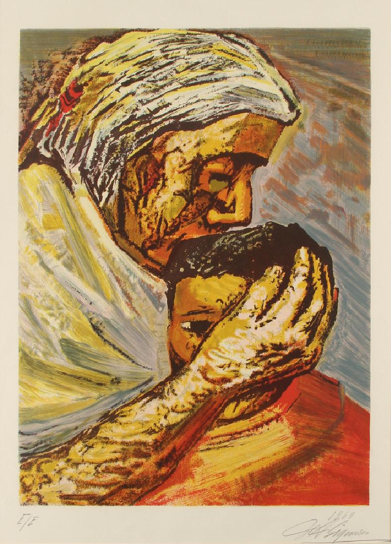 David Alfaro Siqueiros 1969 orig litho Mother and Child (1 of 7)