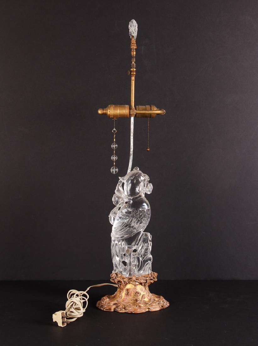 Antique Chinese Rock Crystal Parrot (1 of 9)