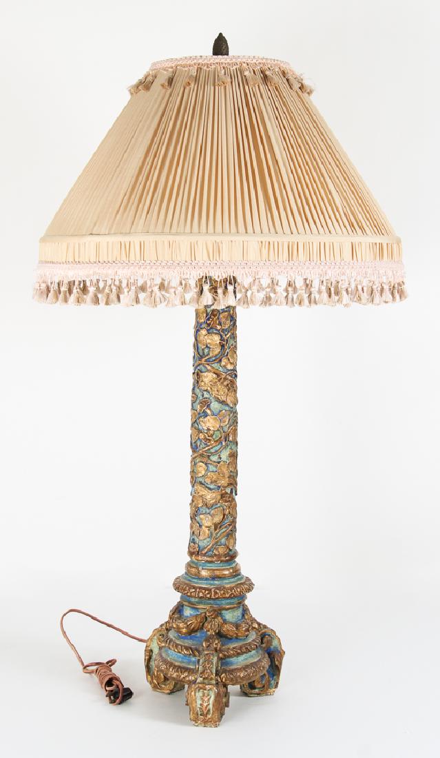 Architectural Fragment Column adapted to a lamp (1 of 8)