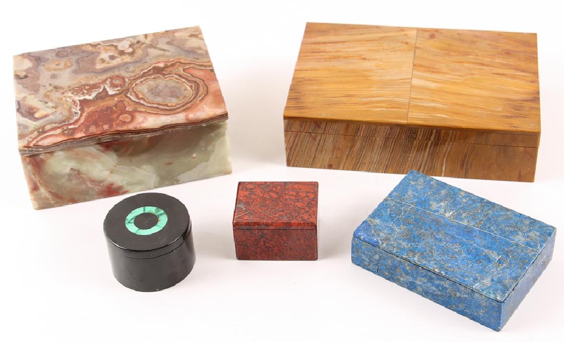 Five Stone and Mineral Specimen Boxes (1 of 10)