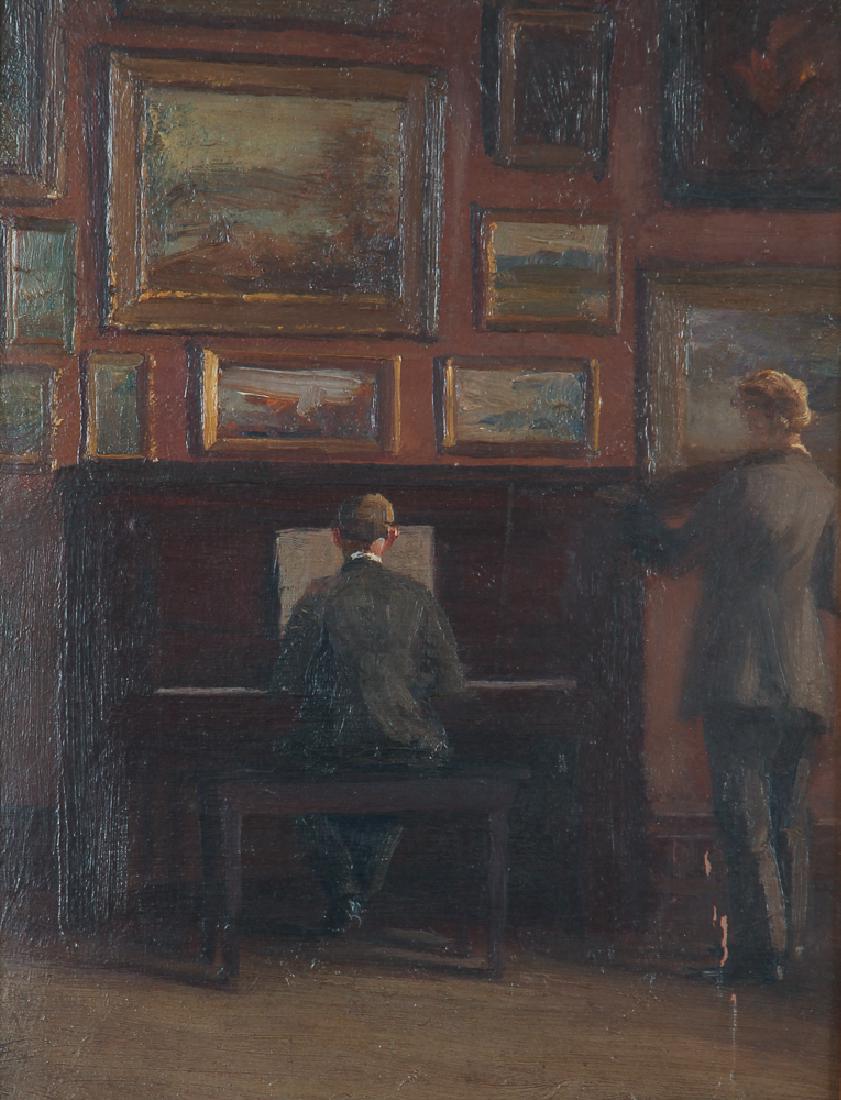 Unsigned Musicians Studio Painting (1 of 4)