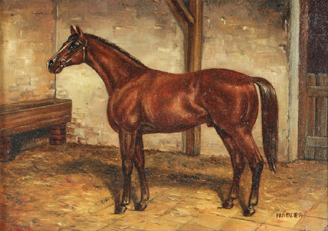Robert Nadler Oil Painting of a Horse (1 of 5)