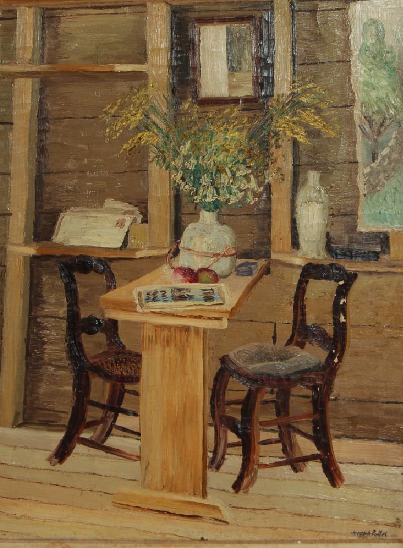 Joseph C. Pollet painting Room Interior Still Life (1 of 9)