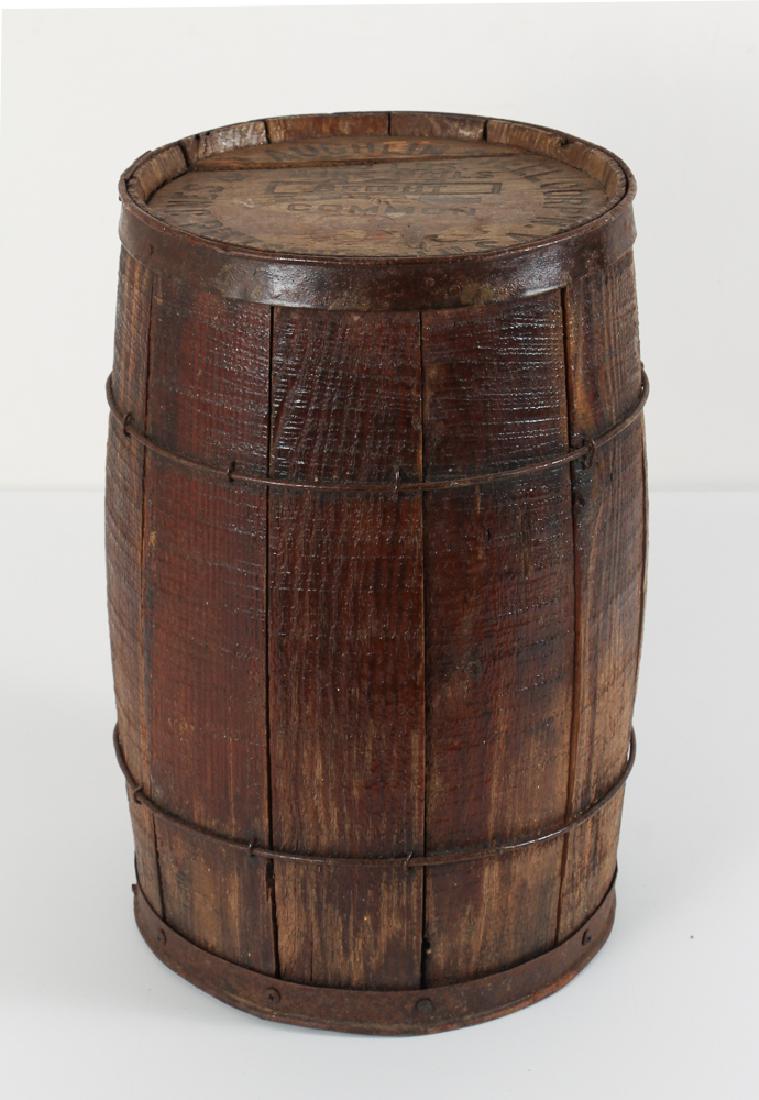Jones and Laughlin Pittsburgh PA Wooden Nail Keg