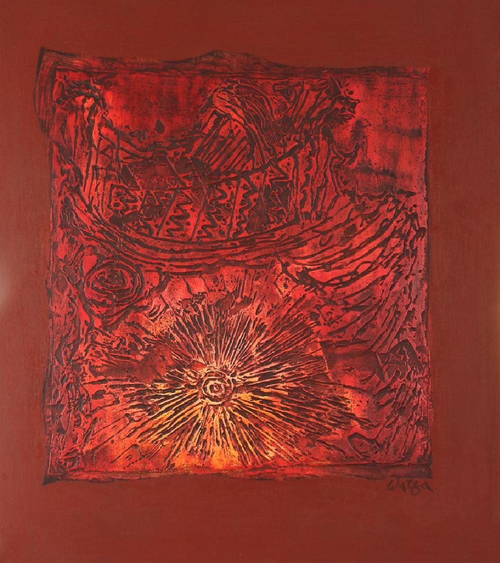 Watfa Midani mixed media Abstract painting (1 of 5)