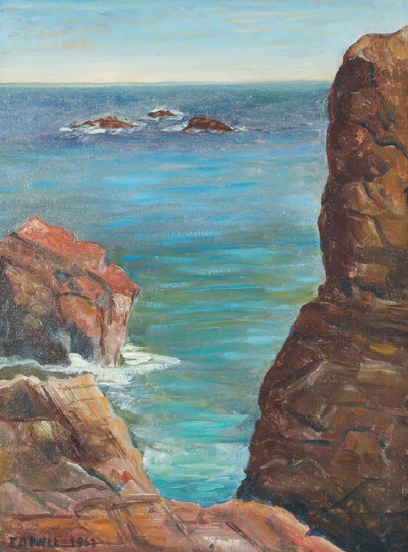 F. D. Buell Painting Springhead Chasm Ogunquit Maine (1 of 7)